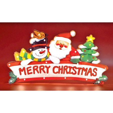 Decor fereastră "Merry Christmas", cu ventuza, 230V KID 19/EN