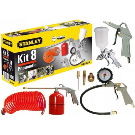 Kit pneumatic cu 8 accesorii, Stanley 9045671STN