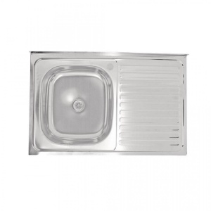 Chiuveta inox/dreapta, 80 x 50 cm