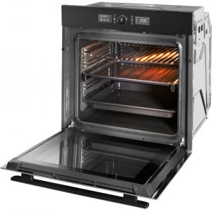Cuptor Whirlpool AKZ9 6230 NB, Electric, 73 l, Autocuratare catalitica, 6th Sense, Grill, Clasa A+, Cristal negru