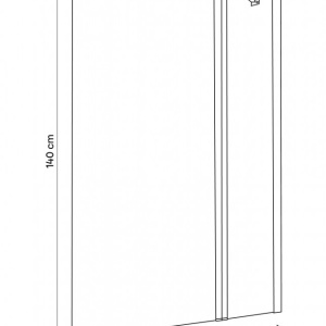 Paravan cada 104.5 x 140 cm, alb