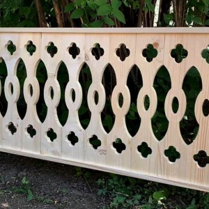 Scândură ornamentală balustrada gard lemn 100 ×10 x 2cm