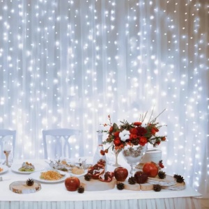 Perdea de lumini cu LED-uri, cu legare în serie, 2x2 m, IP44