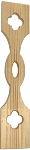 Uluca sipca ornamentală balustrada gard lemn 100 ×10 x 2cm