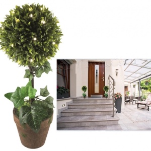 Decor buxus, LED-uri, 43 cm, 3V GPL 25