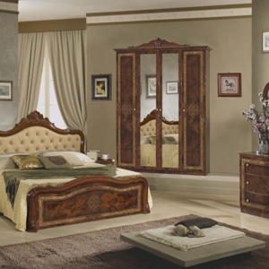 Dormitor italian clasic Luisa Noce, dulap 6 usi