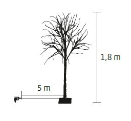 Mesteacan cu LED, 96 LED LBT 96