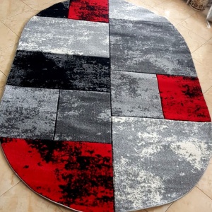 Covor Friese 200x300 , Rosu-Gri