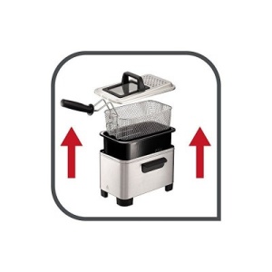 Friteuza Tefal semi-profesionala Tefal Easy Pro FR338070, 2200 W, 1.2 kg, Inox