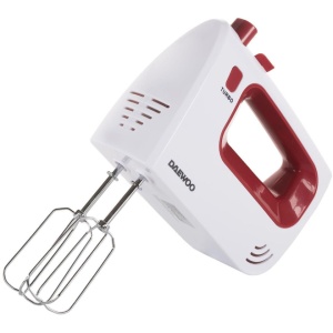 Mixer de mana Daewoo DHM122R 300W 5 viteze plus Turbo Rosu