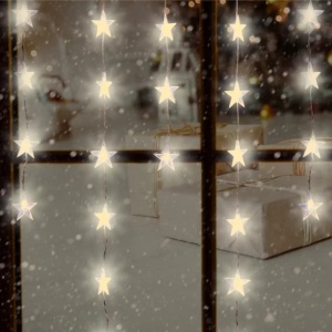 Perdea de lumini cu LED-uri, stele KAF 50L