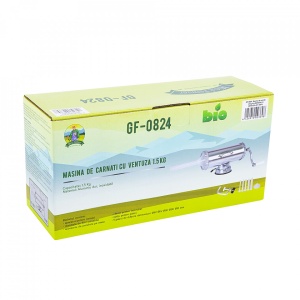 Masina de carnati Micul Fermier GF-0824, 1,5kg, AL, cu vetuza