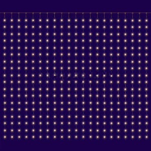 Perdea de lumini 400 LED-uri, 20 ghirlande/20 LED, alb cald, pt exterior
