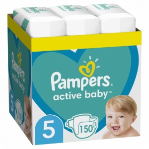 Scutece Pampers Active Baby XXL BOX, Nr 5,11 -16 kg , 150 buc