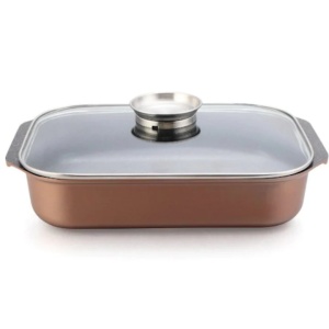 Tava cuptor Royalty Line RL-ACR34ML , 6,5 l, 34.5 cm, marmurata