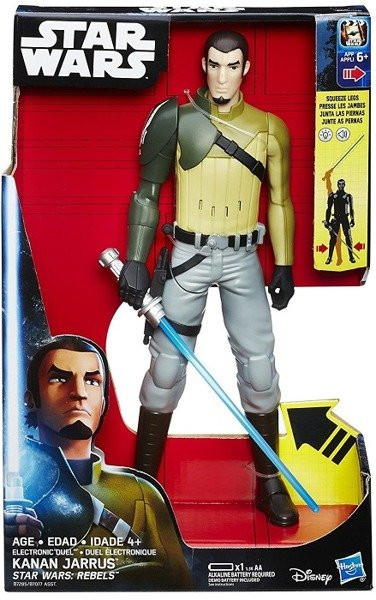Figurina Kanan Jarrus cu efecte de lumina si sunet, Star Wars, 30cm