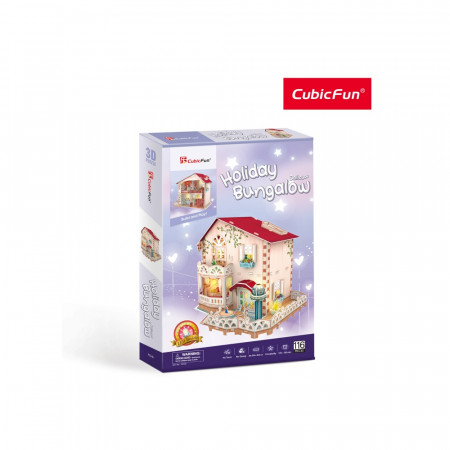 PUZZLE 3D LED CASA DE VACANTA 116 PIESE