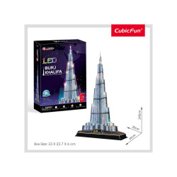 PUZZLE 3D LED BURJ KHALIFA 136 PIESE