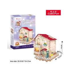 PUZZLE 3D LED CASA DE VACANTA 116 PIESE