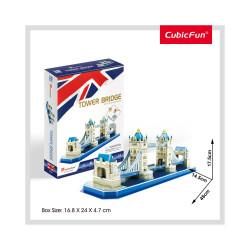 PUZZLE 3D TOWER BRIDGE (NIVEL MEDIU 52 PIESE)