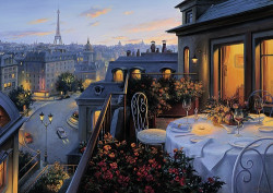 Puzzle Balconul Parisului, 1000 Piese
