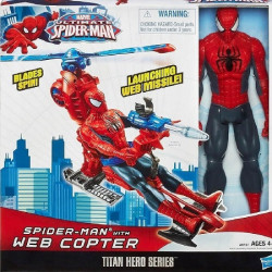 Figurina de colectie SPIDERMAN 30CM + ELICOPTER - EDITIE LIMITATA !