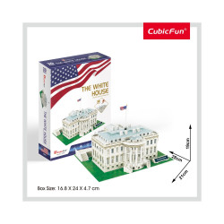 PUZZLE 3D CASA ALBA (NIVEL MEDIU 56 PIESE)