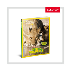 PUZZLE 3D+BROSURA-ANIMALE SALBATICE 69 PIESE