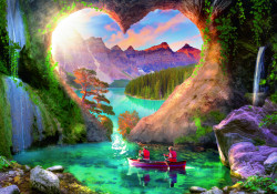PUZZLE PESTERA FORMA INIMA, 1000 PIESE