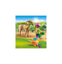 FIGURINA FETITA CU PONEI