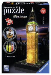 PUZZLE 3D BIG BEN, EDITIE LUMINOASA, 216 PIESE