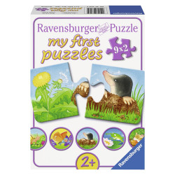 PUZZLE ANIMALE DE GRADINA, 9x2 PIESE