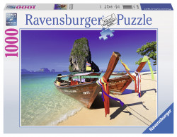 Puzzle Barcuta Pe Plaja, 1000 Piese