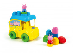 Soft Clemmy-Autobuz Peppa Cu Cuburi