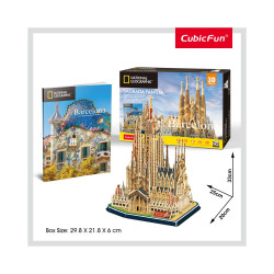 PUZZLE 3D+BROSURA-SAGRADA FAMÍLIA 184 PIESE
