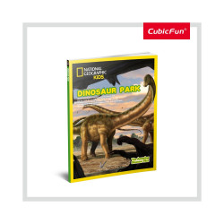 PUZZLE 3D+BROSURA-PARCUL DINOZAURILOR 43 PIESE