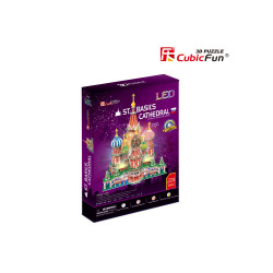 PUZZLE 3D LED CATEDRALA ST. BASIL 224 PIESE