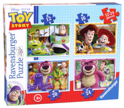 Puzzle Disney Toy Story, 4 Buc In Cutie, 12/16/20/24 Piese
