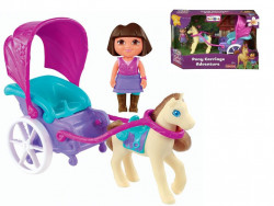 Set de joaca Dora Descopera Lumea + Cal Cu Trasura