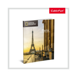 PUZZLE 3D+BROSURA-NOTRE DAME PARIS 128 PIESE