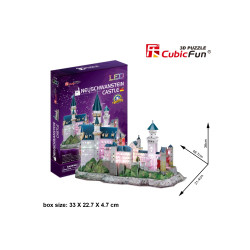 PUZZLE 3D LED CASTELUL NEUSCHWANSTEIN 128 PIESE