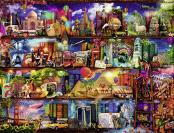 PUZZLE LUMEA CARTILOR, 2000 PIESE