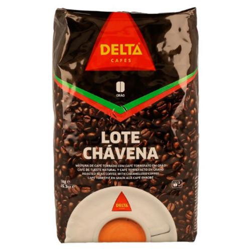 Café Delta Chavena - Mistura Grão Natural com Torrefacto 90/10 - 1kg