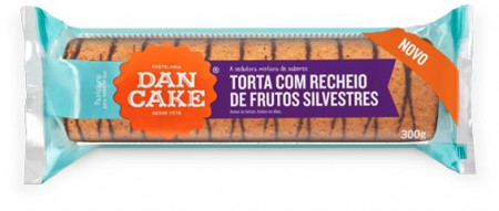 Torta "Dan Cake" com Recheio de Frutos Silvestres