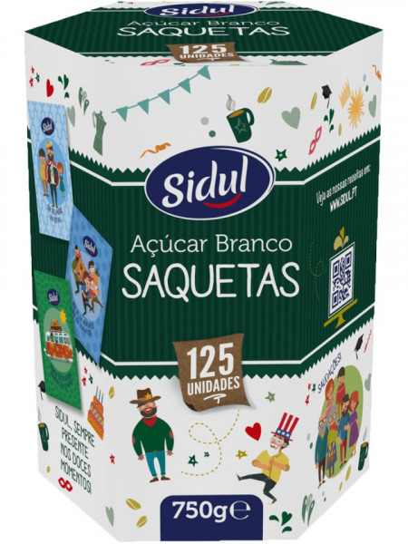 Açúcar "Sidul" - 125 uni x 8 gr