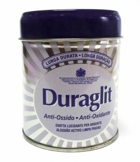 Duraglit Silver Argento Polish Cotton Activated Clean Metals - 75g