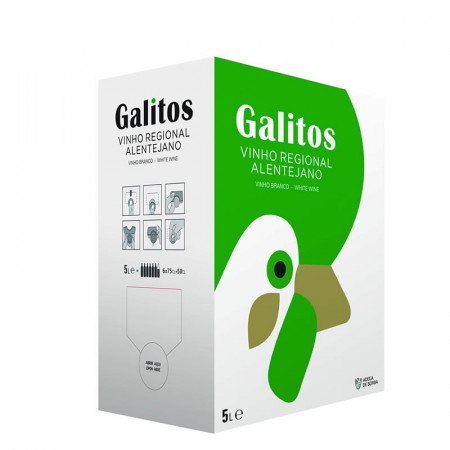 Vinho Branco Alentejano "Galitos" BAG-IN-BOX - 5 Lt