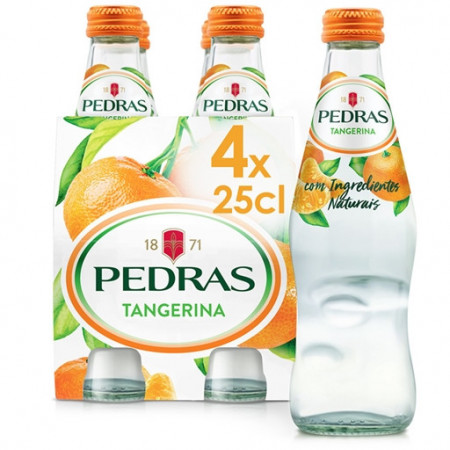 Água "Pedras Salgadas" Tangerina - 4 x 25cl