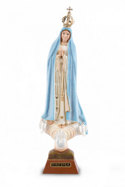 Estatua Fatima meteo - cambia color con tiempo - 20cm