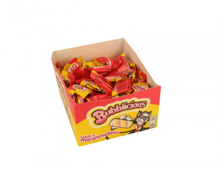 Pastilhas Elásticas "Bubblicious" Marshmallow x 100